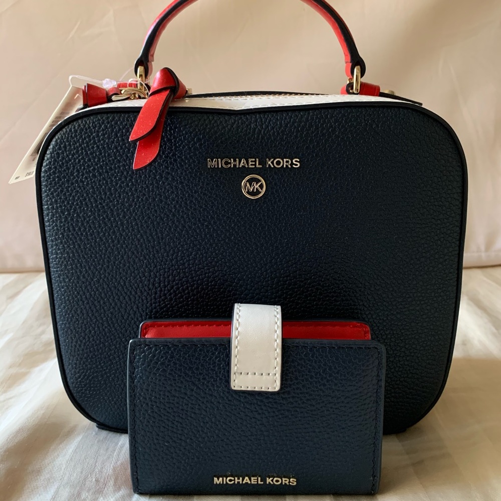 Michael Kors Crossbody Handbag and Small Wallet